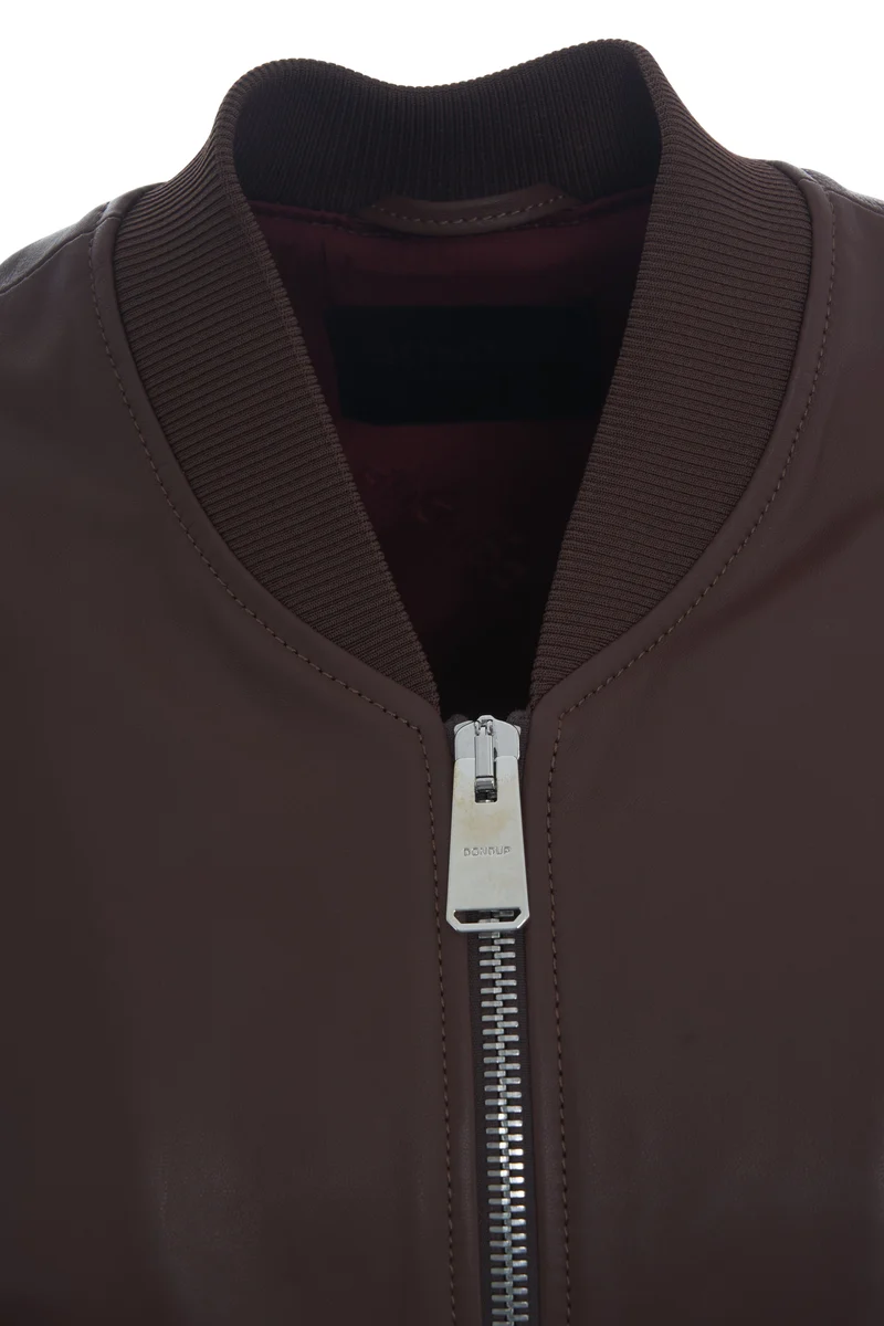 Giacca bomber in pelle