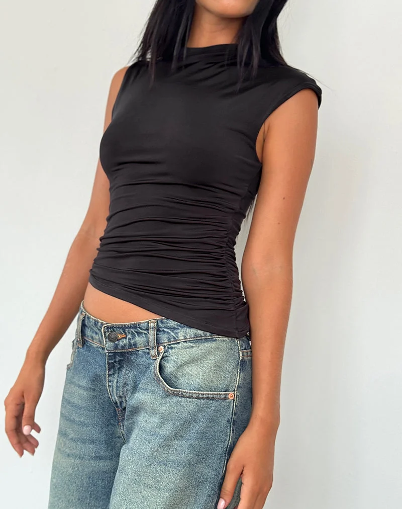 Yeseo Tank Slinky Top in Schwarz