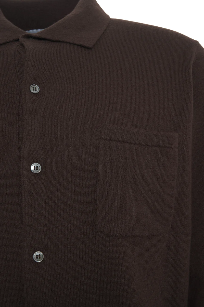 Cardigan in lana merino