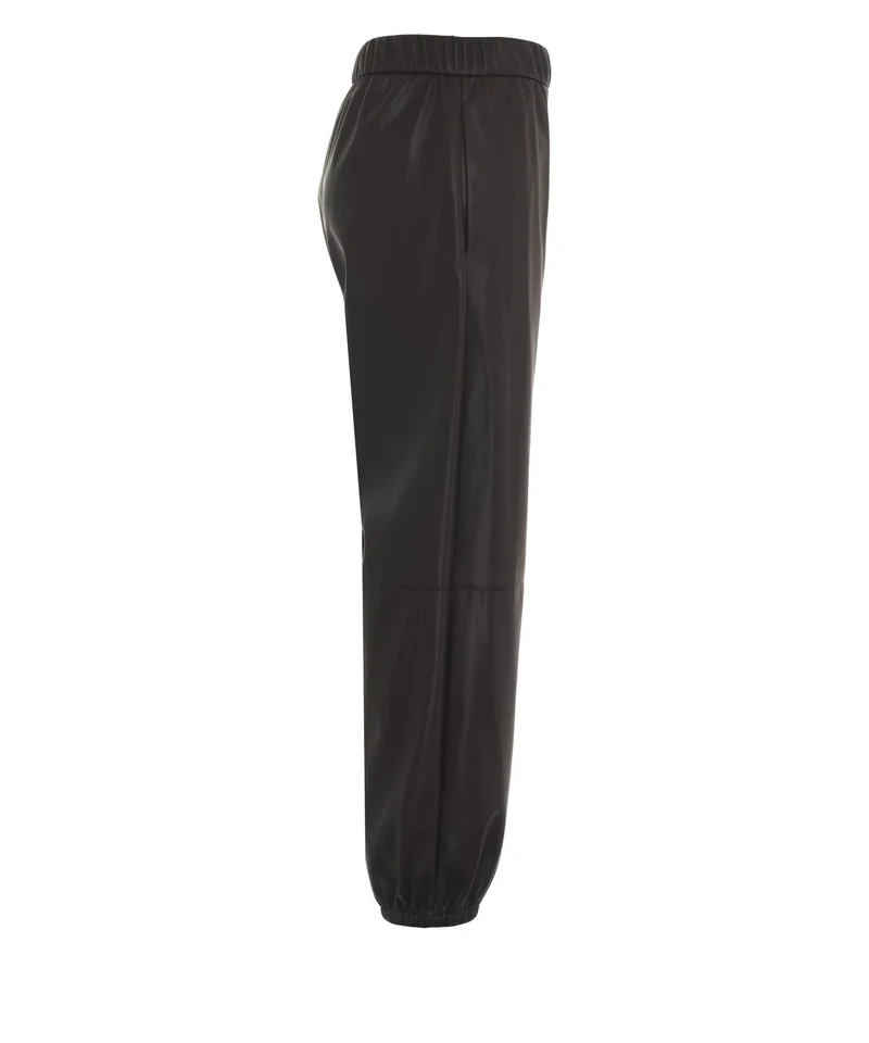 Pantaloni casual in ecopelle