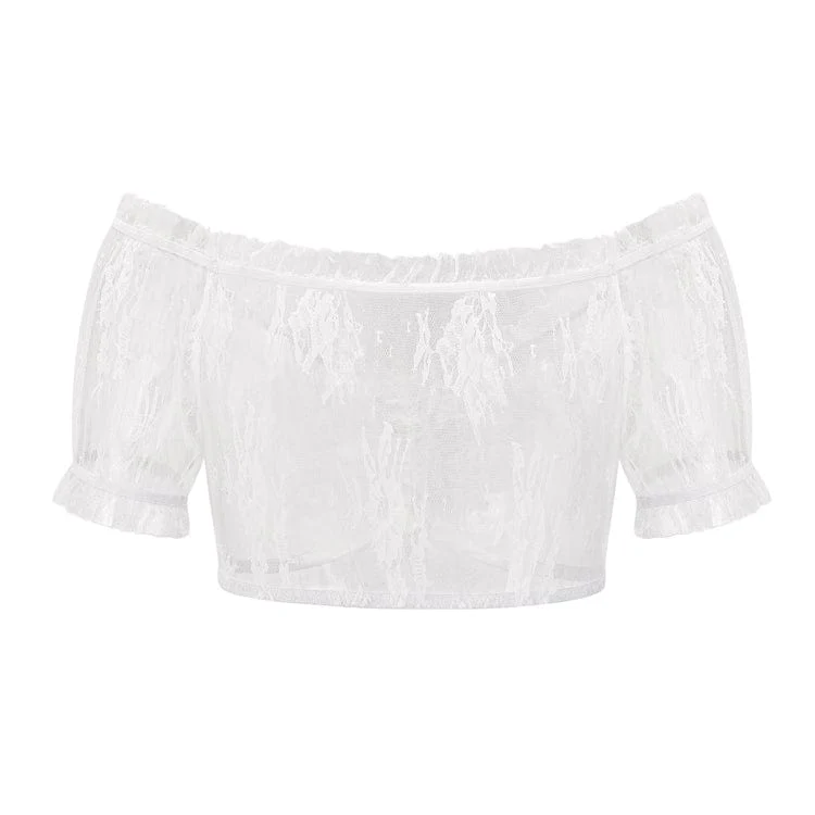 Gothic Off-Shoulder-Spitzen-Bustier für Damen