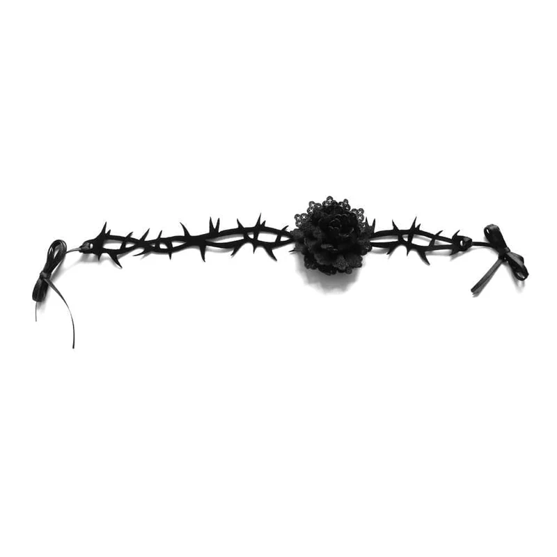 Gothic Floral Thorn Choker für Damen