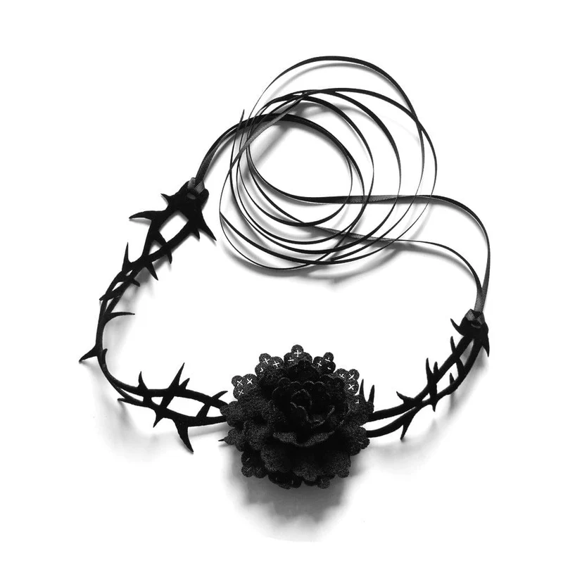 Gothic Floral Thorn Choker für Damen