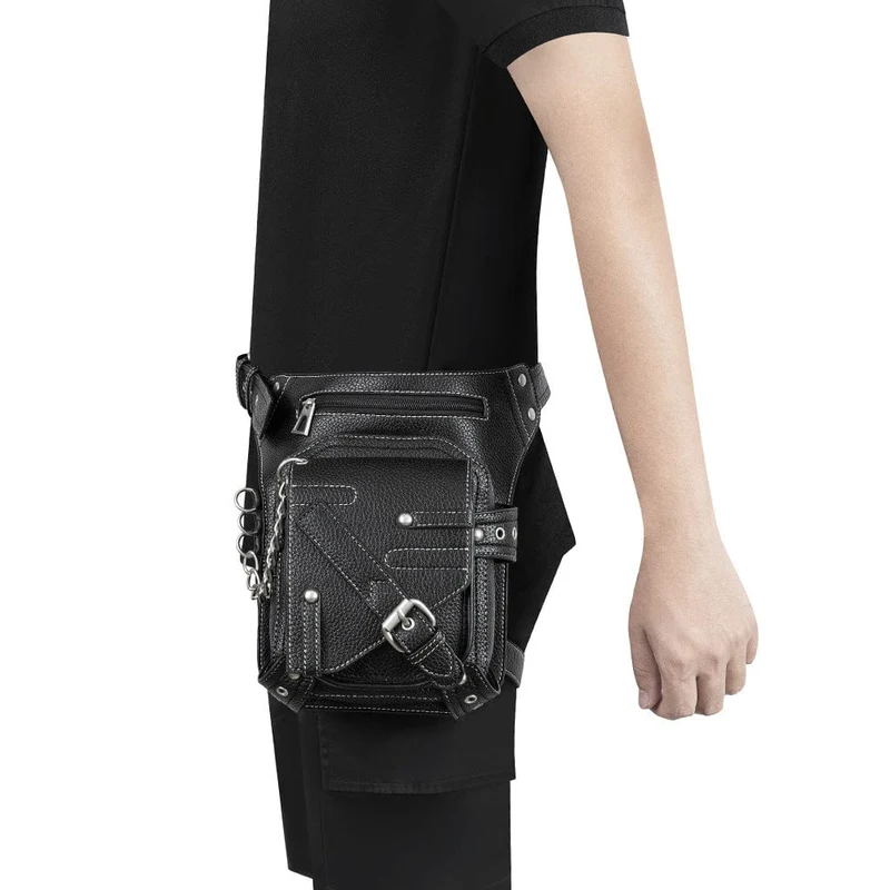 Steampunk Buckle Stitch Gürteltasche für Herren