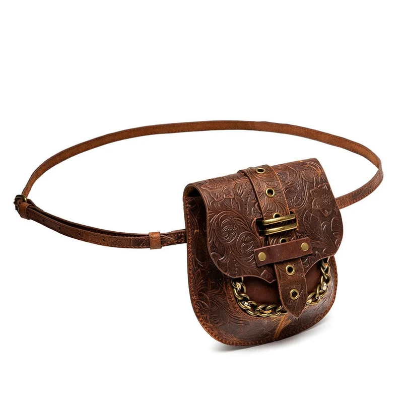 Unisex Steampunk geprägte Kettentasche