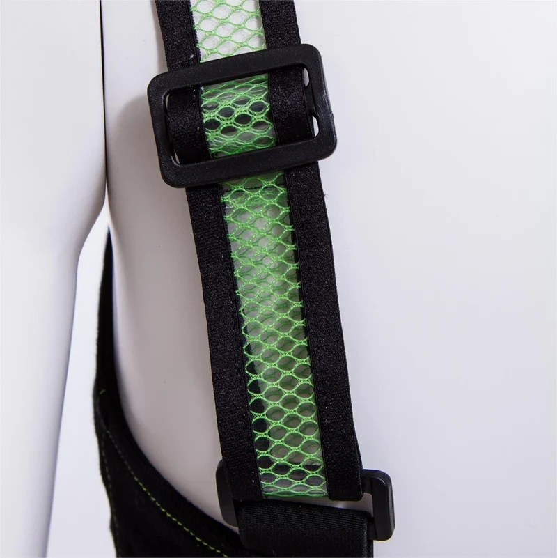 Damen Punk Double Color Mesh Splice Weste Grün