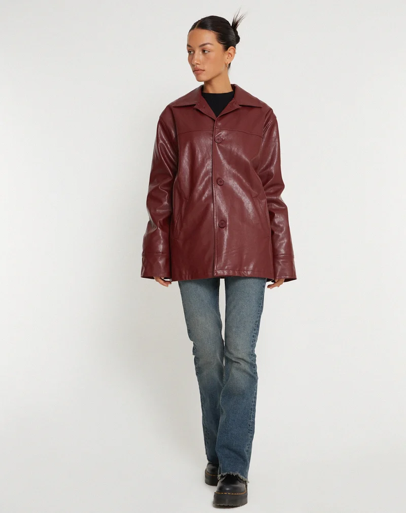 Walta Jacke in PU Redwood
