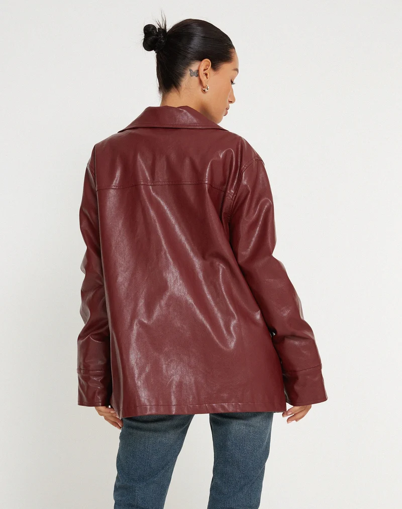 Walta Jacke in PU Redwood