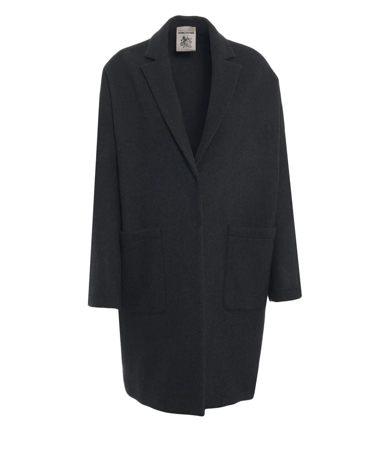 Cappotto con tasche applicate