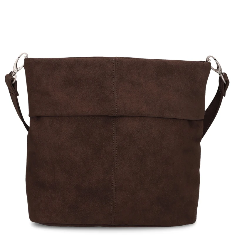 zwei Mademoiselle M8 - Bolso de hombro 25 cm (nubuk-espresso)