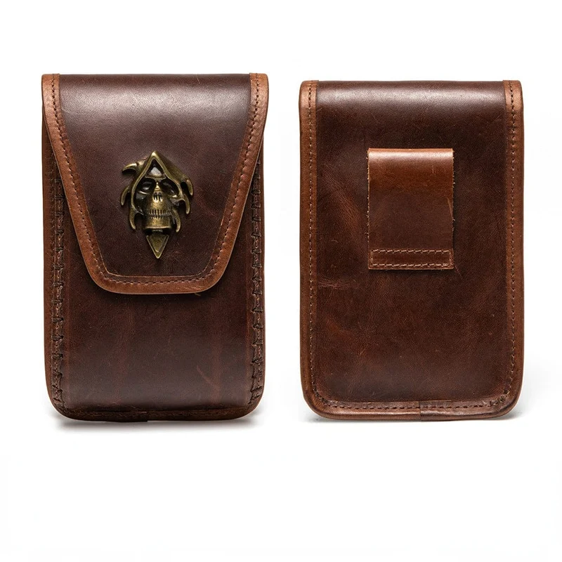 Mini-Tasche mit Steampunk-Schädelprägung für Damen