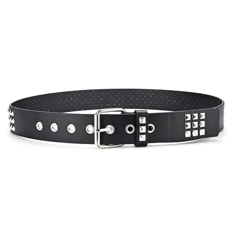 Punk Rivets Kunstledergürtel für Herren