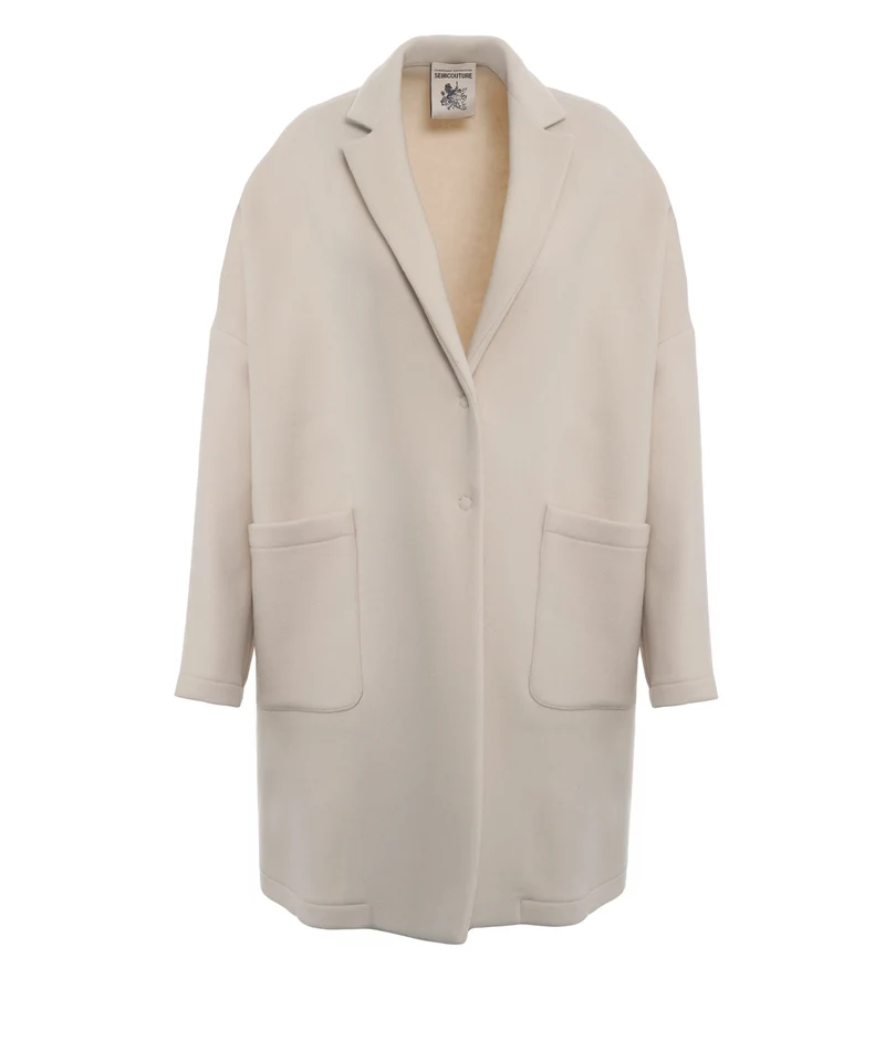 Cappotto con tasche applicate