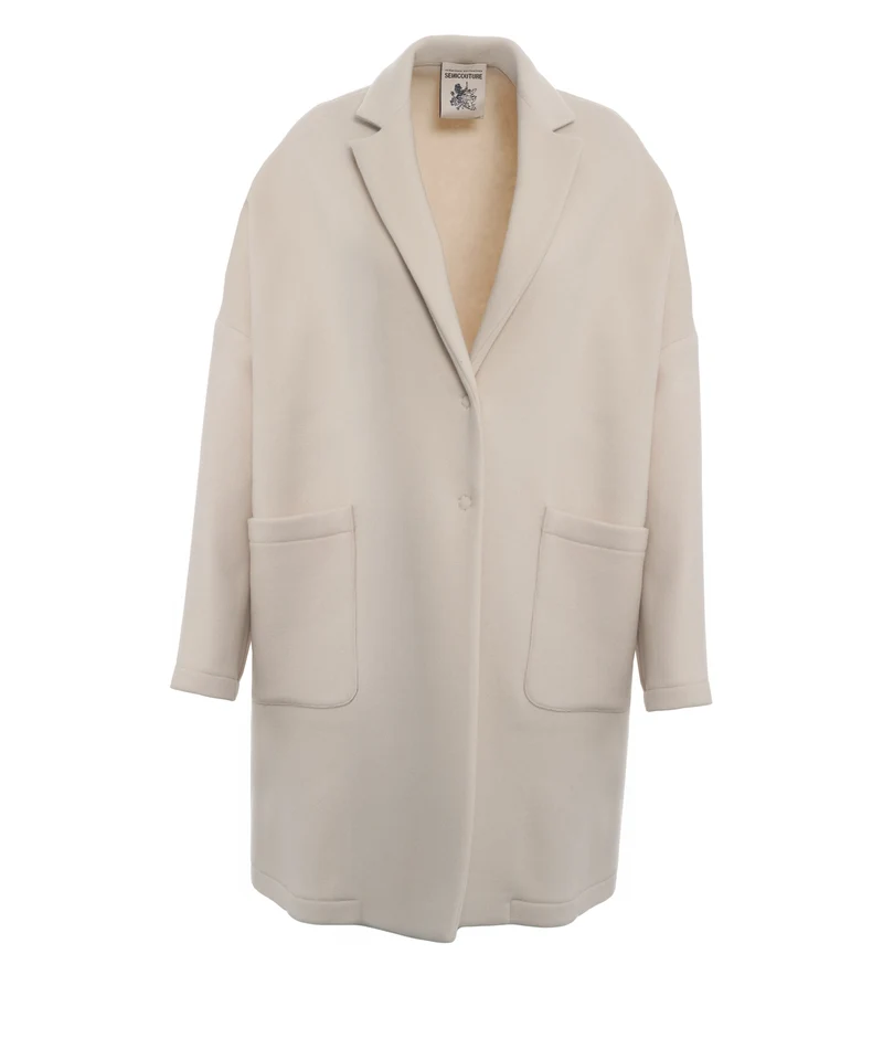 Cappotto con tasche applicate