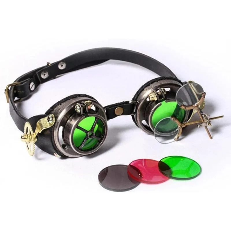 Steampunk Gear Schnallenbrille für Damen