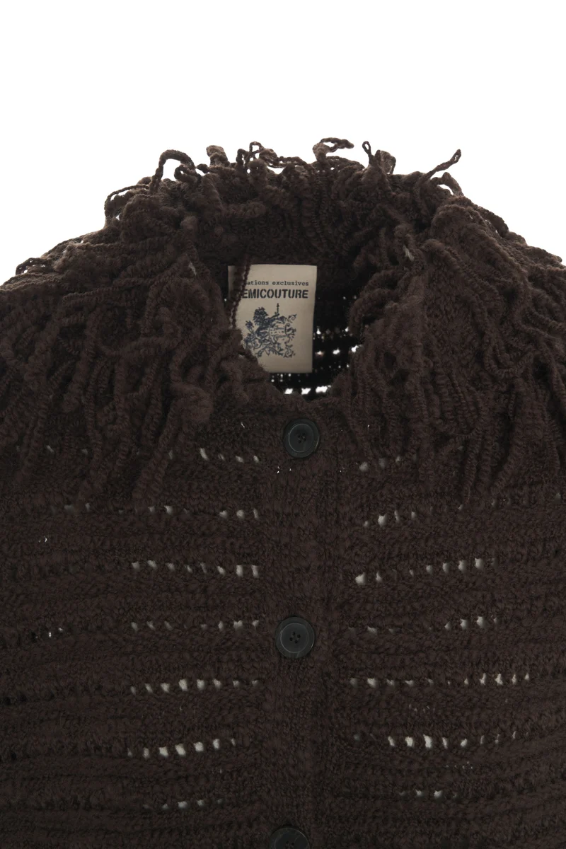 Cardigan in lana