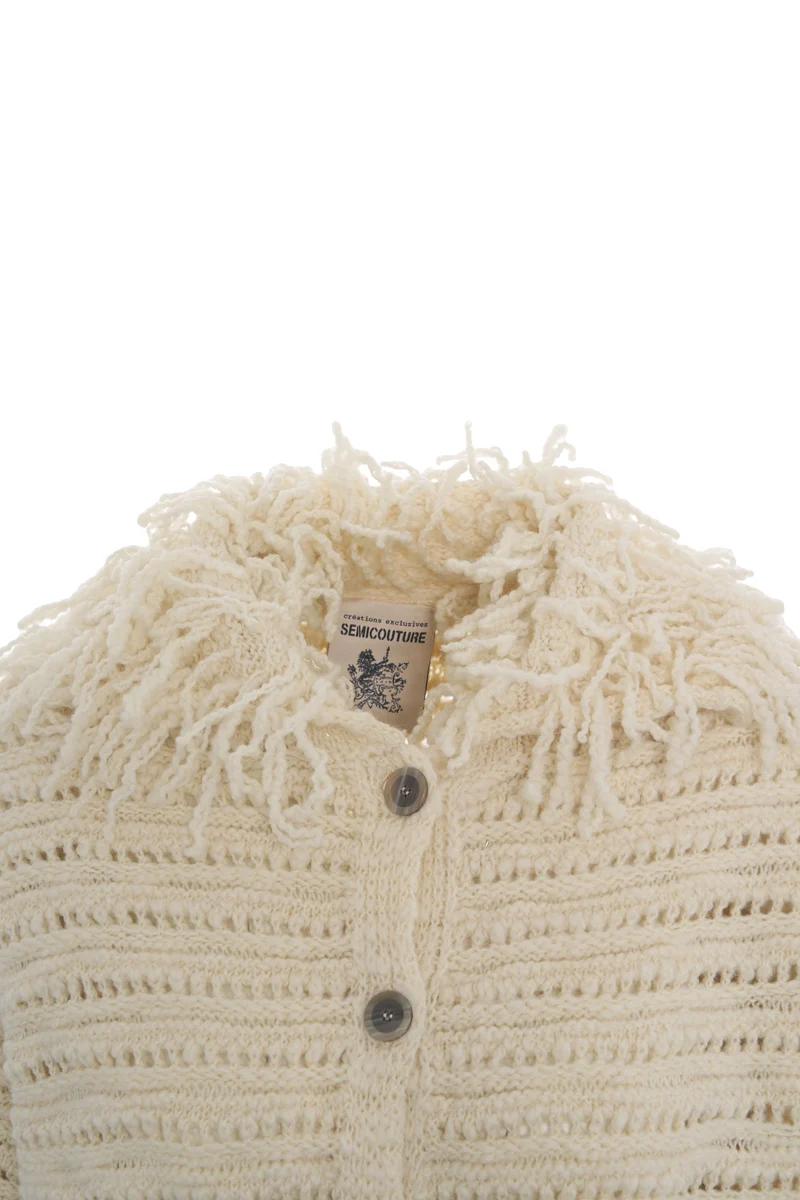 Cardigan in lana