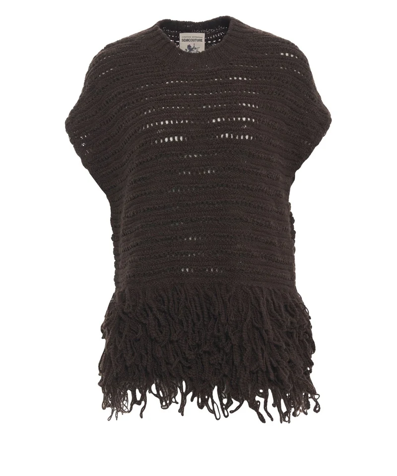 Top in maglia di lana