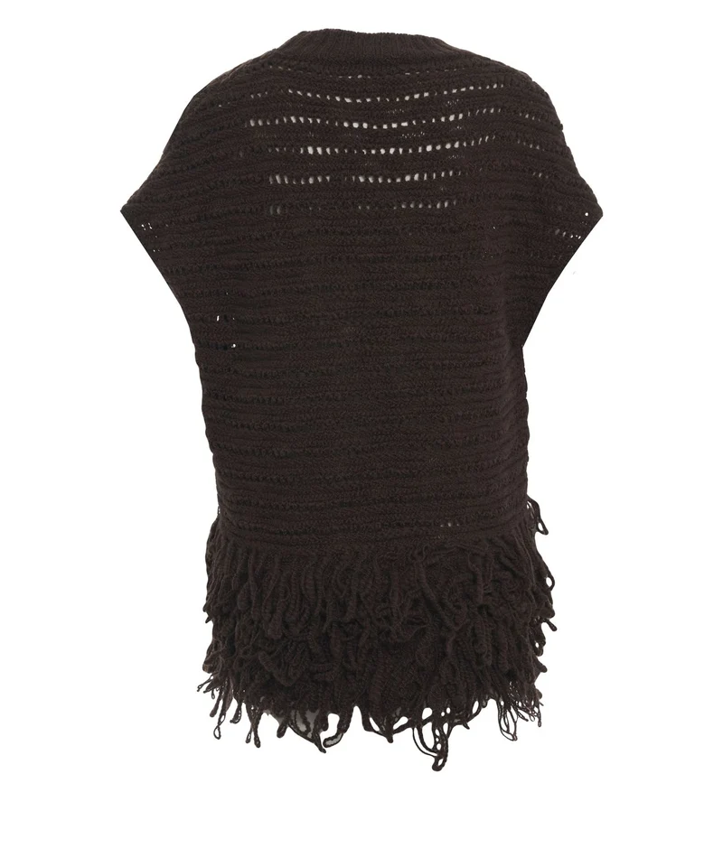 Top in maglia di lana