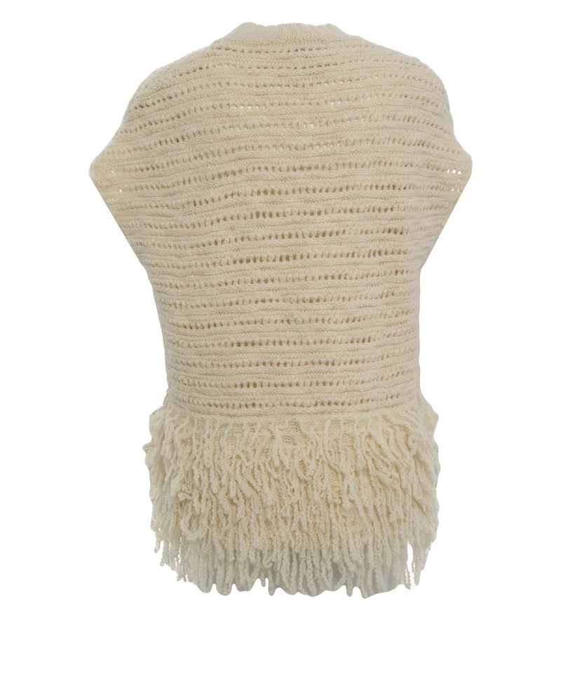 Top in maglia di lana