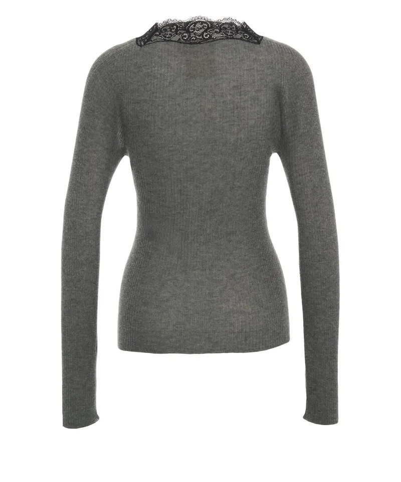 Cardigan con scollo a V