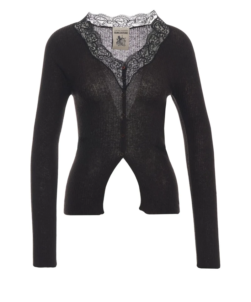Cardigan con scollo a V