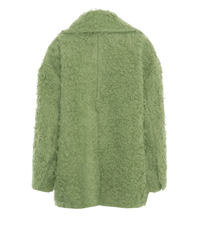 Cappotto con tasche a filetto