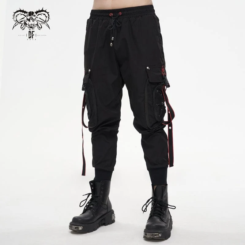 Herren Punk Cargohose Jogger