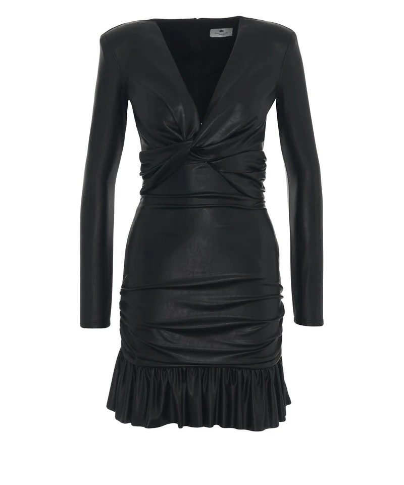 Vestito mini con scollo a v
