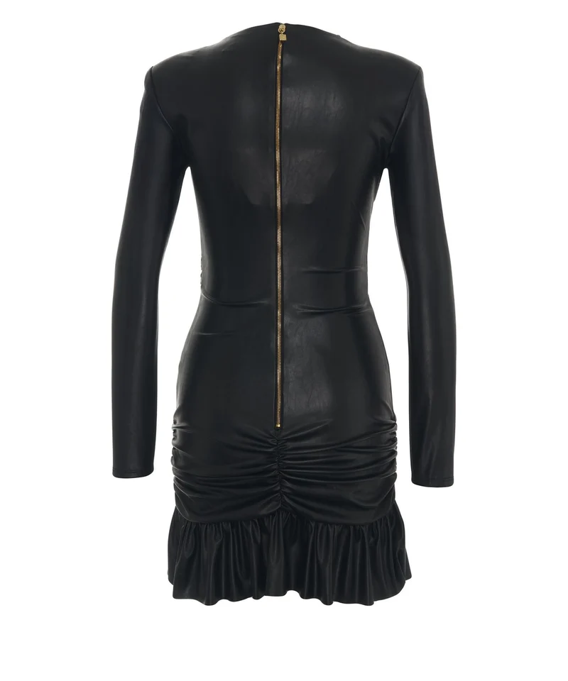 Vestito mini con scollo a v