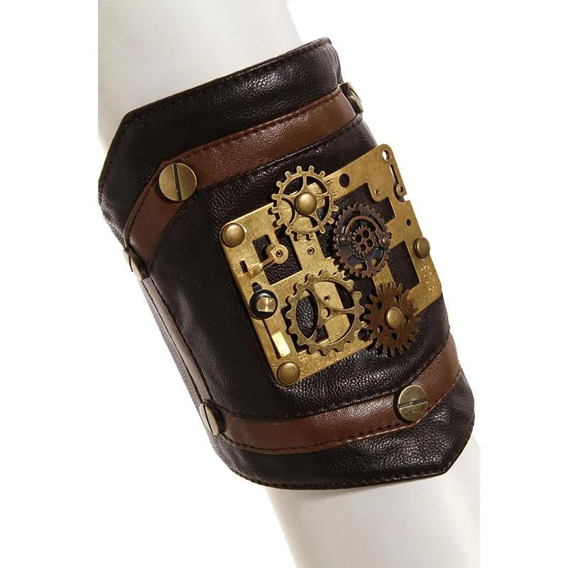 Steampunk Clock Teile Lederarmband