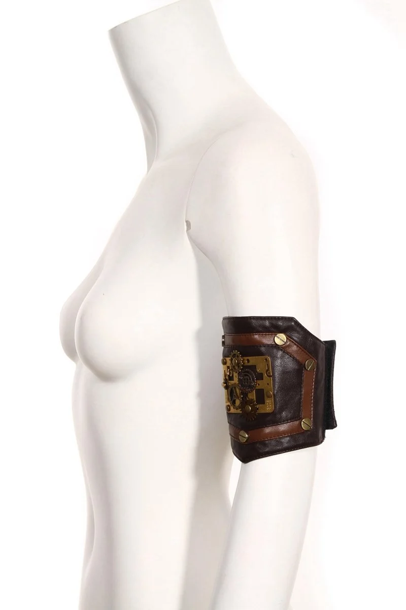 Steampunk Clock Teile Lederarmband