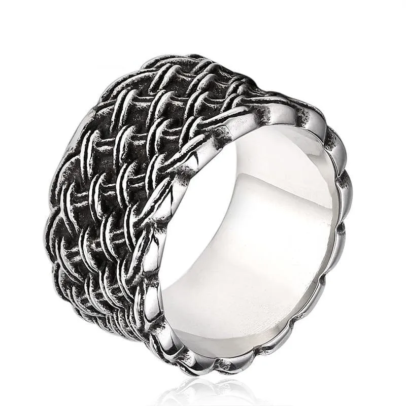 Keltischer Punk-Knotenring für Herren