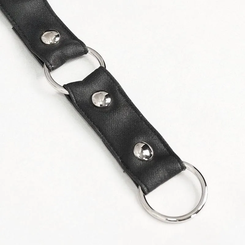 Gothic Riemchen-Mesh-Splice-Kettenrock für Damen