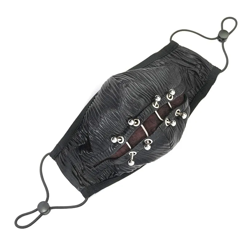 Unisex Gothic Nieten Maske
