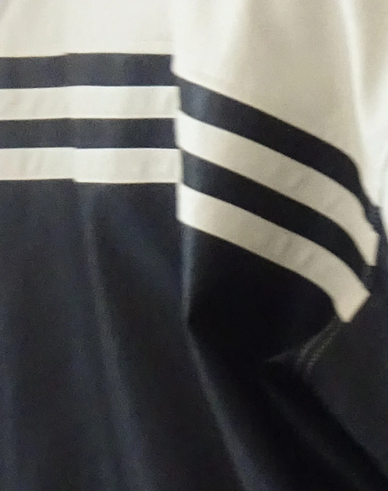 Calista Jacke in PU Schwarz mit Elfenbein