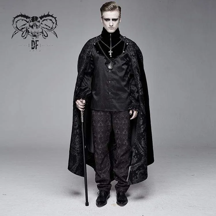 Herren Goth Jacquard Mantel