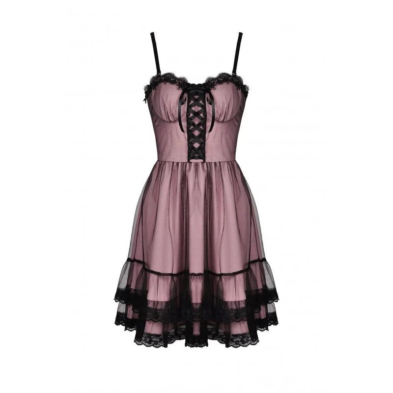 Damen Lolita Pink Mehrlagiges Unterkleid Abschlusskleid
