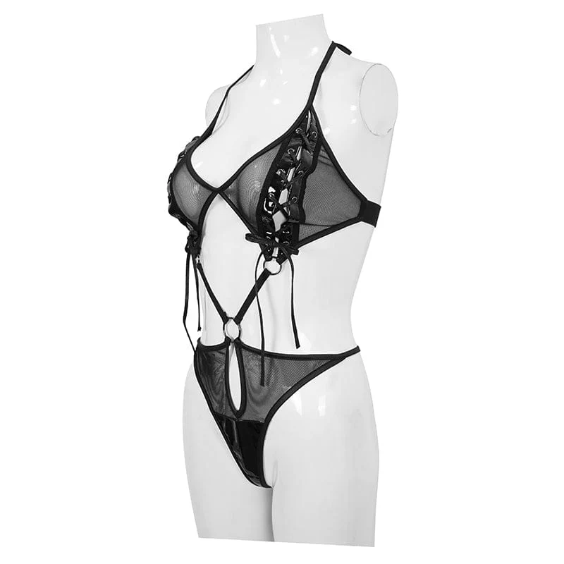 Gothic Sheer Mesh Sexy Dessous für Damen