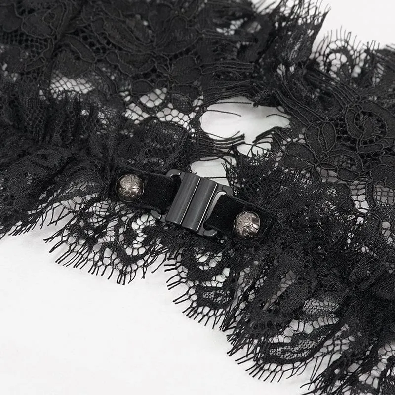 Gothic Sexy Spitzen-BH-Dessous-Set für Damen
