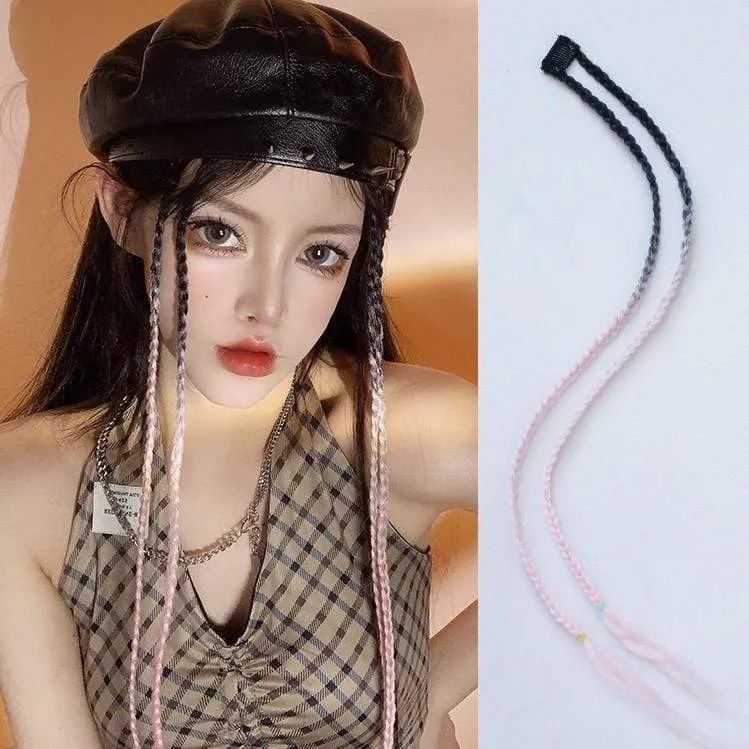 Synthetische Haarverlängerung mit Farbverlauf für Damen