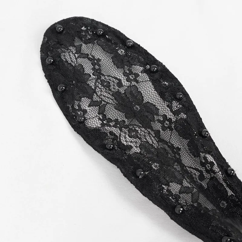 Gothic Häschenohren Blumenspitze Stirnband für Damen
