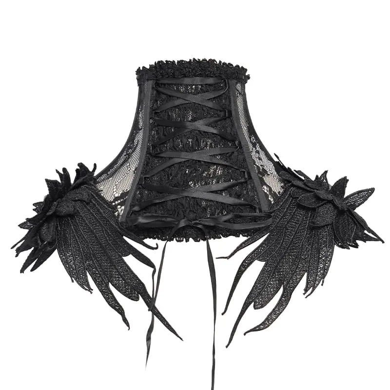 Damen Gothic Spitzenkragen