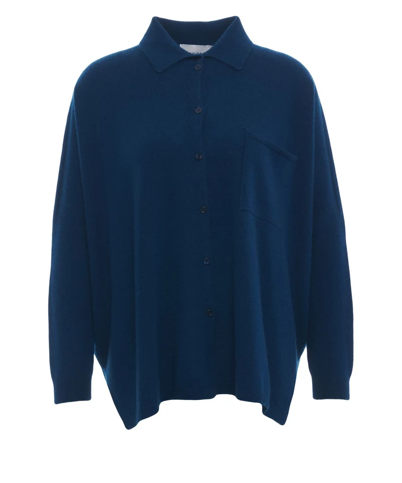 Camicia in maglia di cashmere