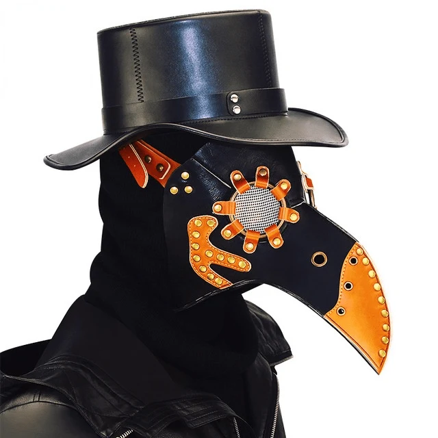 Steampunk Double Color Masquerade Schnabelmaske