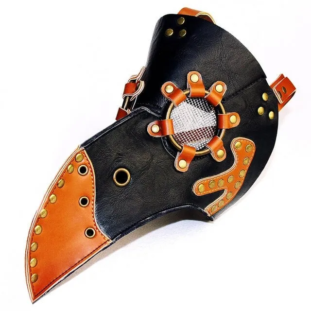 Steampunk Double Color Masquerade Schnabelmaske