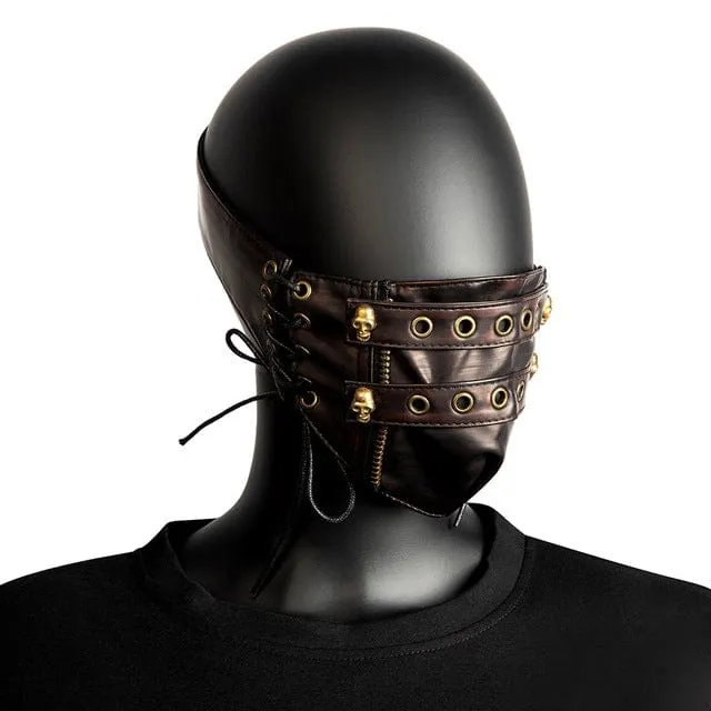 Steampunk Strappy Totenkopf Spleißmaske
