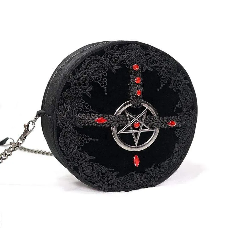 Gothic-Blumenstern-Tasche für Damen