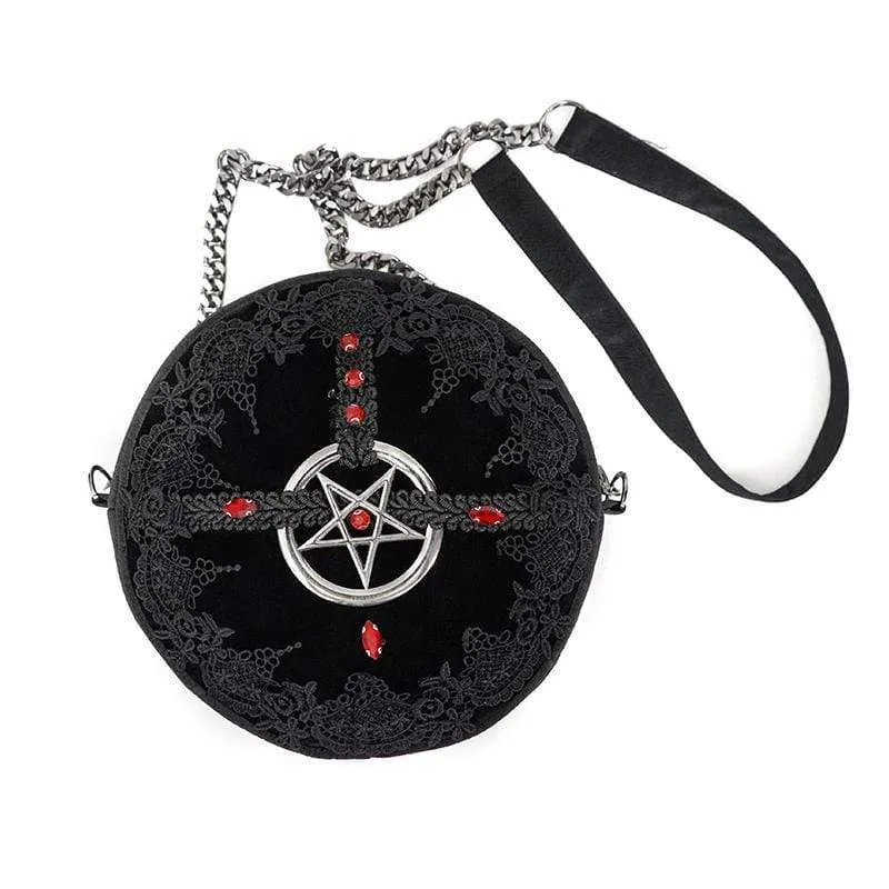 Gothic-Blumenstern-Tasche für Damen
