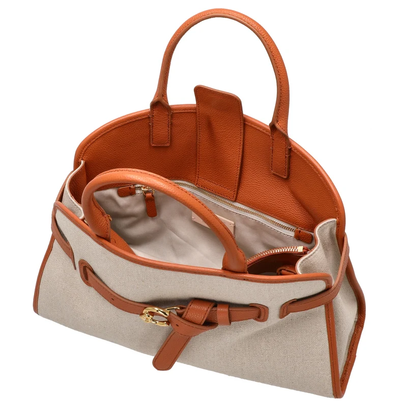 Coccinelle Sabine - Bolso de mano 34 cm (natural/carb)